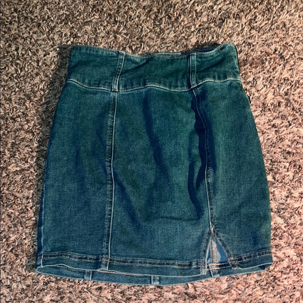 SO Green Mini Pencil Skirt Casual